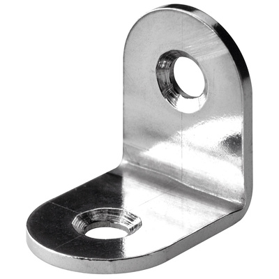 Équerre de chaise, 15 x 20 x 20 x 2 mm, Inox, mat