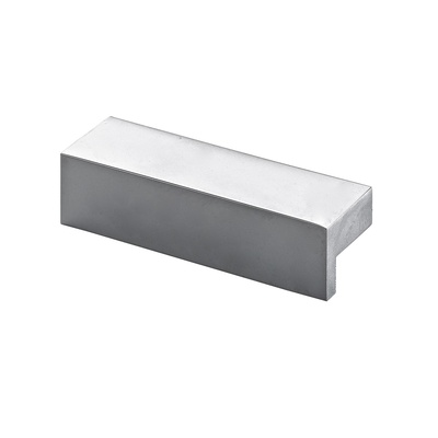 Poignée de meuble, ◘──◘ 32 mm, 47 x 13 x 15 mm, Aluminium, aspect aluminium