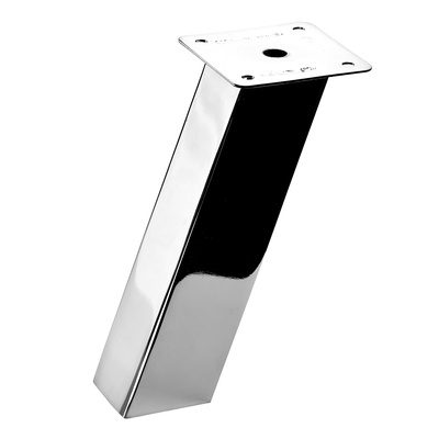 Consoles pour constructions de comptoir sur plan de travail, Carré, 165 x 40 x 40 mm, Acier, chromé