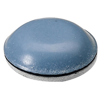 Self adhesive multi purpose glides, Ø 22 x 4,5 mm, polytetrafluoroethylene, blue, grey