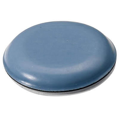 Self adhesive multi purpose glides, Ø 40 x 5,5 mm, polytetrafluoroethylene, blue, grey