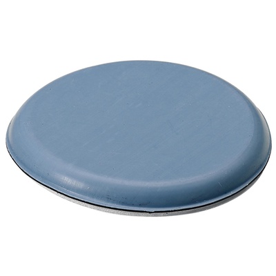 Self adhesive multi purpose glides, Ø 63 x 6 mm, polytetrafluoroethylene, blue, grey