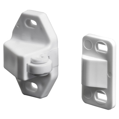 Rollfix Möbelschnäpper, 35 x 19 x 27 mm, Kunststoff, weiß