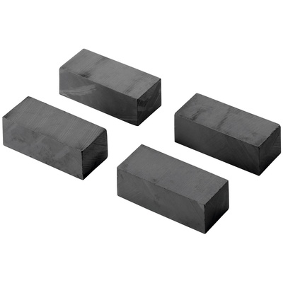 Aimant punaise, carré, 36 x 16 x 11 mm, métal, noir
