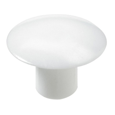 Caches à enfoncer, Ø 5 / 12 mm, Plastique, blanc