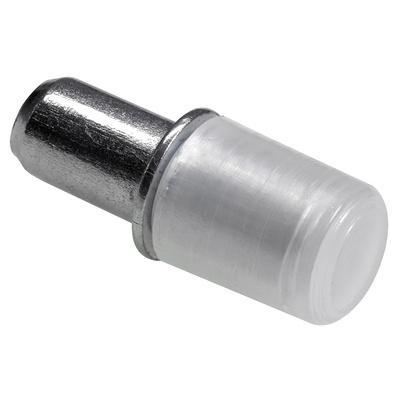 Taquets pour étagère en verre, ø 5 mm, Acier, Plastique, zingué, transparent