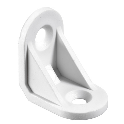 Plastic angle, 15 x 24 x 24 mm, plastic, white