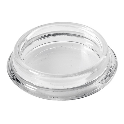 Möbeluntersetzer, rund, Ø 30 / 42 mm, Kunststoff, transparent