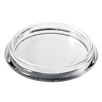Möbeluntersetzer, rund, Ø 50 / 64 mm, Kunststoff, transparent