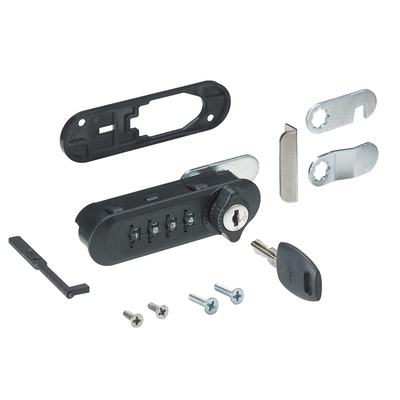 Combination lock, black