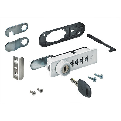 Combination lock, white