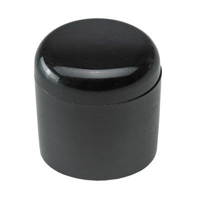 Capuchons pour pieds pour tubes ronds, Ø 12 mm, Plastique, noir
