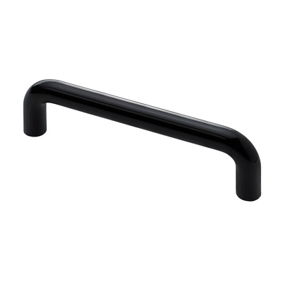 Poignée de meuble, ◘──◘ 96 mm,10 x 105 x 28 mm, Plastique, noir