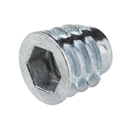 Manchons à visser avec filetage, M8, Ø8 mm, Zamak, zingué
