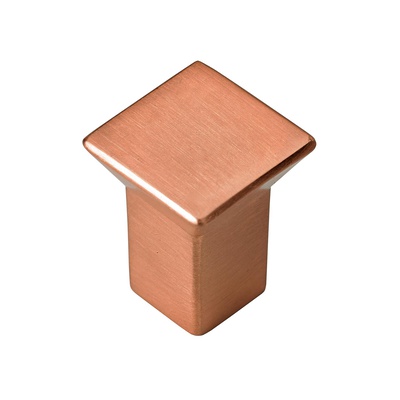 Furniture knob, 18 x 18 x 23 mm, die-cast zinc, copper look