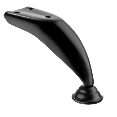 Pied de meuble Aboa, 100 mm, Acier, noir
