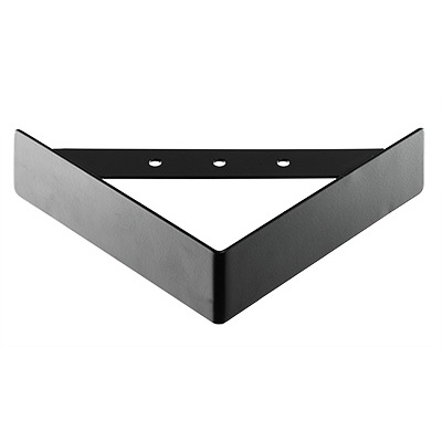 Pied de meuble Triangle 1, 45 x 150 x 150 mm, Acier, noir