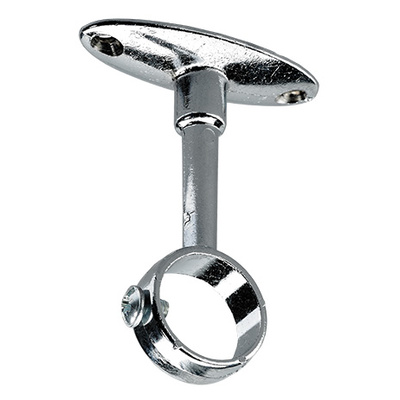 Traverses mitoyennes du tube de penderie, avec vis de fixation, Ø 20 mm, Zamak chromé