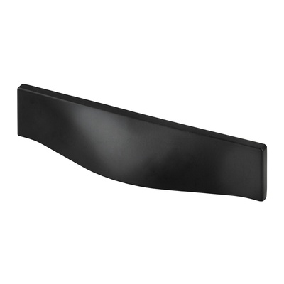 Furniture Handle, ◘──◘ 128 mm, 190 x 40 x 28 mm, aluminium, black