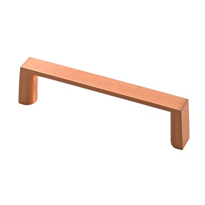 Furniture Handle, ◘──◘ 96 mm, 104 x 12 x 26,5 mm, die-cast zinc, copper look
