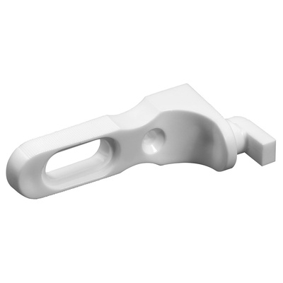 Raccord d’angle de paroi arrières, Plastique, blanc