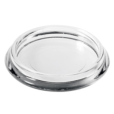 Möbeluntersetzer, rund, Ø 50 / 50 mm, Kunststoff, transparent