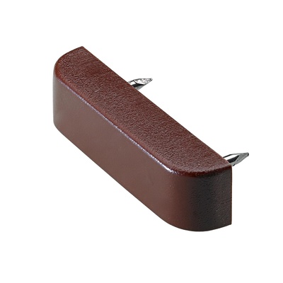 Bodenträger mit Nagelstiften, 40 x 10 x 15 mm, Kunststoff, Stahl, braun