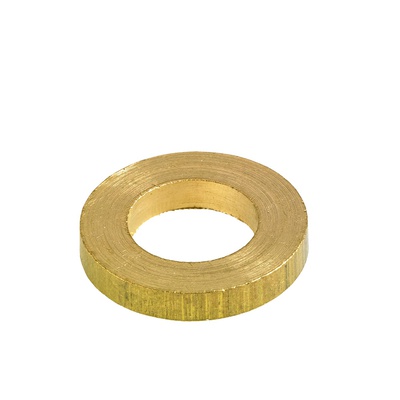 Pièce d‘écartement, Ø 7,2 / 13 x 2 mm, Laiton, brossé