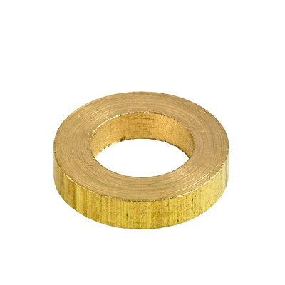 Pièce d‘écartement, Ø 8 / 14 x 3 mm, Laiton, brossé