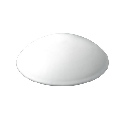 Tampons muraux à visser ou à coller, Ø 40 x 11 mm, Plastique, blanc