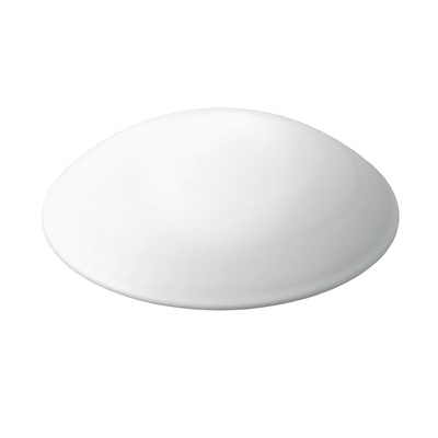 Tampons muraux à visser ou à coller, Ø 60 x 15 mm, Plastique, blanc
