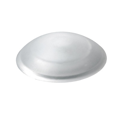 Tampons muraux à visser ou à coller, Ø 40 x 11 mm, Plastique, transparent