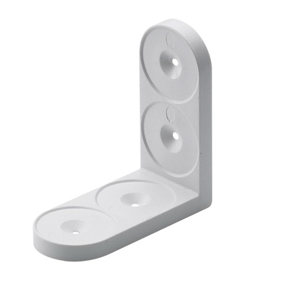Plastic angle, 22 x 50 x 50 mm, plastic, white