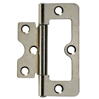 Louvre door hinge, 75 x 32 x 1,5 mm, steel, nickel plated