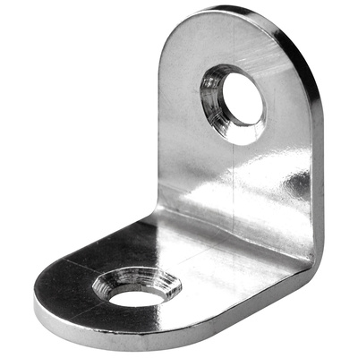 Équerre de chaise, 15 x 20 x 20 x 2 mm, Inox, mat