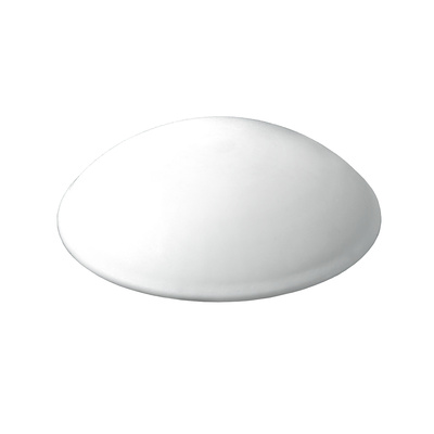 Tampons muraux à visser ou à coller, Ø 40 x 11 mm, Plastique, blanc