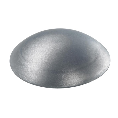 Tampons muraux à visser ou à coller, Ø 60 x 15 mm, Plastique, Couleur argent
