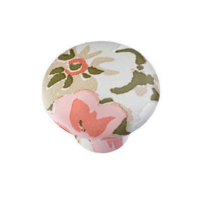 Bouton de meuble, Plastique, motif floral