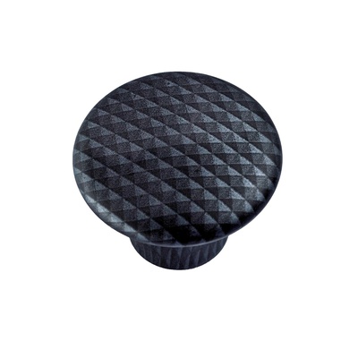 Bouton de meuble, Plastique, aspect carbone