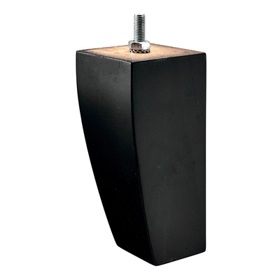 Pied de meuble „Harmonia“, 150 x 35 x 60 mm, M8, Hêtre, noir