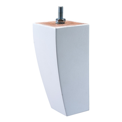 Pied de meuble „Harmonia“, 150 x 35 x 60 mm, M8, Hêtre, blanc