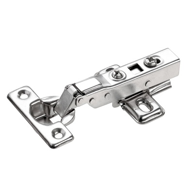 Mini-concealed hinge with clip on assembly with integrated Silent System, For half overlay