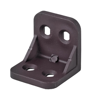 Plastic angle, 30 x 30 x 30 mm, plastic, brown