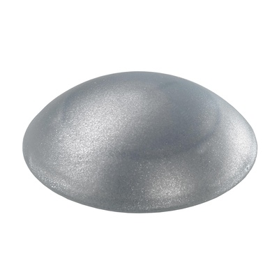 Tampons muraux à visser ou à coller, Ø 40 x 11 mm, Plastique, Couleur argent