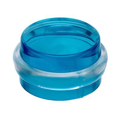 Self adhesive door stop, Ø 34/38 x 21 mm, plastic, blue