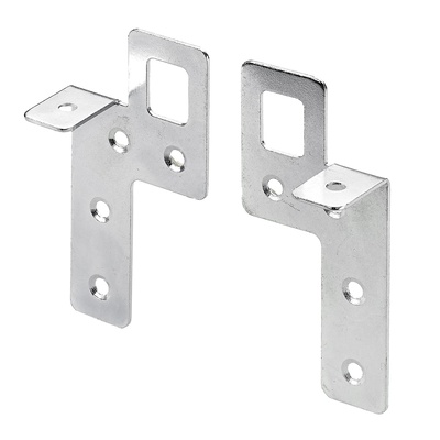 Dispositif de suspension de meuble avec perçage, 80 x 40 x 1,2 mm, Acier, zingué