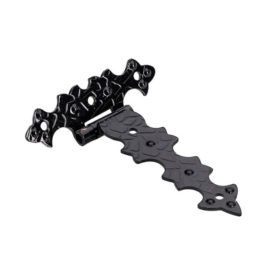 Hinge cranked, 80 x 69 x 1,5 mm, steel, antique
