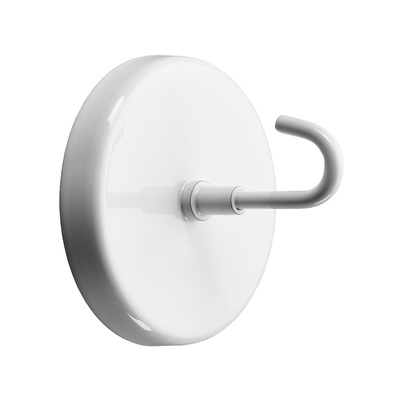 Aimant à crochet, Ø 51 mm, blanc