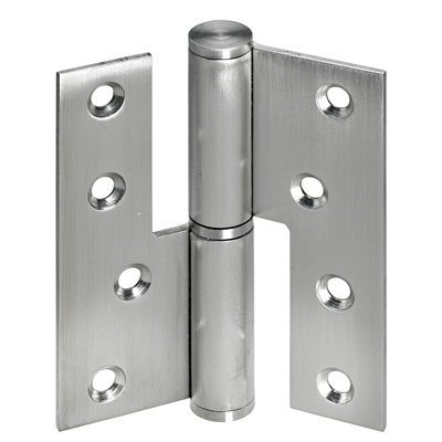 Türband, DIN Rechts, 100 x 85 x 3 mm, rechts, Edelstahl, gebürstet