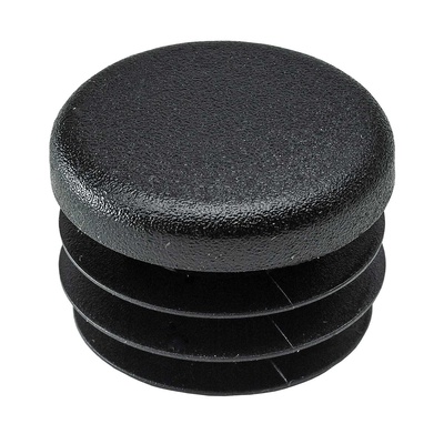 Push in glider for round tubes, Ø 22 mm, plastic, black
